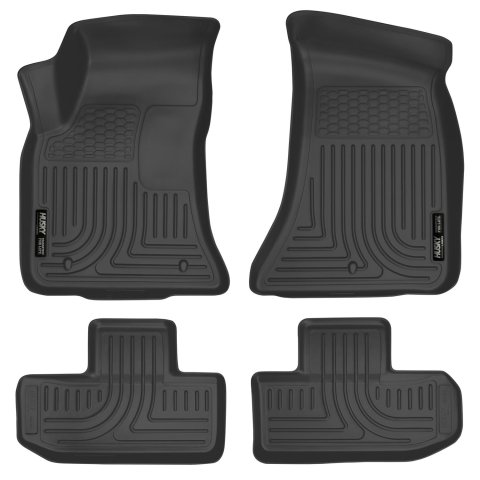 Husky Liners 16-22 Dodge Challenger (RWD) Front & Second Row Black Floor Liners thumbnail 1