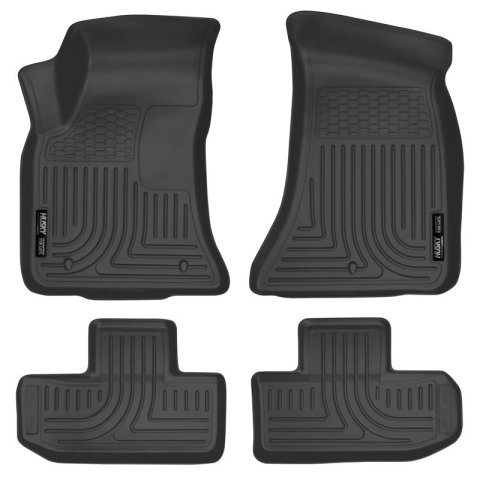 Husky Liners 16-22 Dodge Challenger (RWD) Front & Second Row Black Floor Liners thumbnail 2