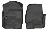 Husky Liners 2017 Ford Super Duty (Crew Cab / Super Cab) WeatherBeater Black Front Floor Liners thumbnail 6
