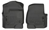 Husky Liners 2017 Ford Super Duty (Crew Cab / Super Cab) WeatherBeater Black Front Floor Liners thumbnail 7