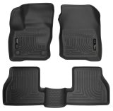 Husky Liners 2016 Ford Focus Weatherbeater Front and 2nd Seat Floor Liners - Black thumbnail 2