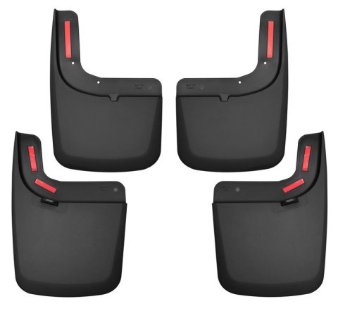 Husky Liners 17 Ford F-250 Super Duty / F-350 Super Duty Front and Rear Mud Guards (w/ Flares) Black thumbnail 3