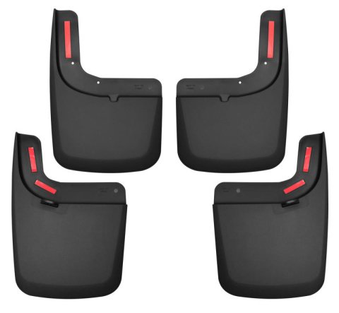 Husky Liners 17 Ford F-250 Super Duty / F-350 Super Duty Front and Rear Mud Guards (w/ Flares) Black thumbnail 5