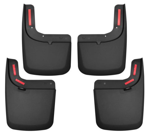 Husky Liners 17 Ford F-250 Super Duty / F-350 Super Duty Front and Rear Mud Guards (w/ Flares) Black thumbnail 6