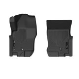 Husky Liners 08-21 Nissan Frontier Crew Cab WeatherBeater Front Row Black Floor Liners thumbnail 1
