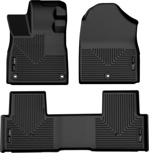 Husky Liners 2023 Honda Pilot Weatherbeater Black Front & 2nd Seat Floor Liners thumbnail 1