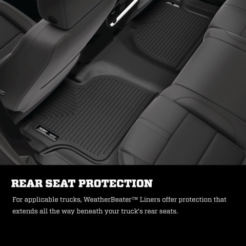 Husky Liners 22-23 Lexus LX600 Weatherbeater Front & Second Seat Floor Liners - Black thumbnail 5