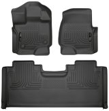 Husky Liners 15-19 F-150 SuperCab Weatherbeater Black Front & 2nd Seat Floor Liners thumbnail 3