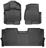 Husky Liners 21-24 Ford F-150 SuperCrew Weatherbeater Black Front & 2nd Seat Floor Liners thumbnail 8