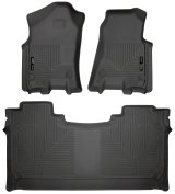 Husky Liners 19 Dodge Ram 1500 Crew Cab Weatherbeater Black Front & 2nd Seat Floor Liners thumbnail 3