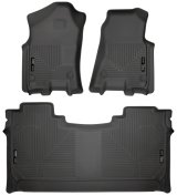Husky Liners 19 Dodge Ram 1500 Crew Cab Weatherbeater Black Front & 2nd Seat Floor Liners thumbnail 4