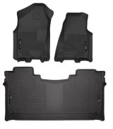 Husky Liners 19 Dodge Ram 1500 Crew Cab Weatherbeater Black Front & 2nd Seat Floor Liners thumbnail 6