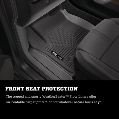 Husky Liners 2024 Toyota Land Cruiser WeatherBeater Black Front Floor Liners thumbnail 7