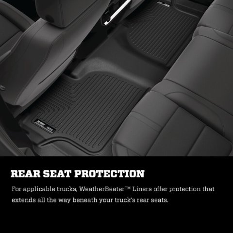 Husky Liners 2024 Toyota Land Cruiser WeatherBeater Black Front Floor Liners thumbnail 8