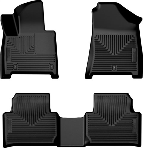Husky Liners 2024 Hyundai Santa Fe Weatherbeater Front & 2nd Seat Floor Liner - Black thumbnail 2