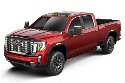 Husky Liners 2024 GMC Sierra 2500/3500HD Aeroskin Hood Protector - Smoke thumbnail 6