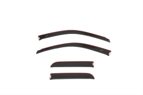 Husky Liners 09-18 Dodge RAM 1500 Quad Cab In-Channel Mount Ventvisor Low Profile (4pc) - Smoke thumbnail 1