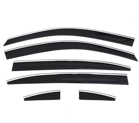Husky Liners 14-20 Nissan Rogue Ventvisor Low Profile (4pc) - Chrome thumbnail 1