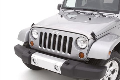 Husky Liners 18-24 Jeep Wrangler JL/JLU & 20-24 Gladiator Aeroskin Hood Protector - Chrome