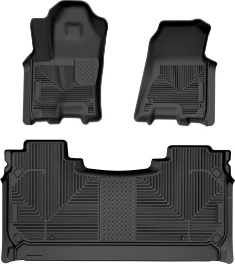 Husky Liners 2025 RAM 1500 CC Weatherbeater Front & 2nd Seat Floorliner (3pc Set) - Blk thumbnail 1