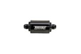 Turbosmart FPR Billet Inline Fuel Filter 1.75in OD 3.825in Length AN-8 Male Inlet - Black thumbnail 1