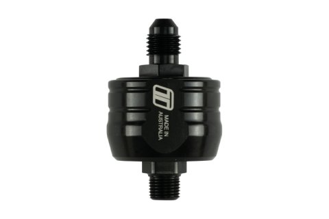 Turbosmart Turbo Oil Filter 44um -4AN Inlet 1/8in NPT Outlet thumbnail 1