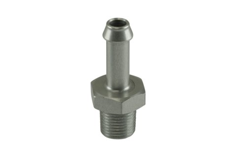 Turbosmart 6mm / 1/4in Hose End to 1/8 NPT Male Straight - Clear