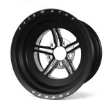 Race Star 63 Pro Forged 15x10 NBL Sportsman 5x4.50 BC / 2.00in. BS Wheel - Black Anodized/Machined thumbnail 2