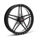 Race Star 63 Pro Forged 15x3.50 Lug Mount 5x4.75 BC / 1.75in. BS Wheel - Black Anodized/Machined thumbnail 3