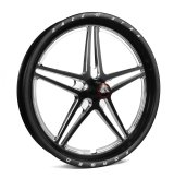 Race Star 63 Pro Forged 15x3.50 Lug Mount 5x4.75 BC / 2.25in. BS Wheel - Black Anodized/Machined thumbnail 1