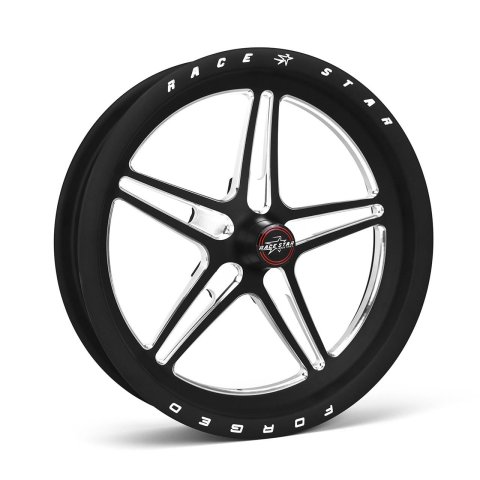 Race Star 63 Pro Forged 17x2.4 Spindle Mount No Bearing Wheel 1.13in. BS - Black Anodized/Machined