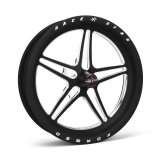 Race Star 63 Pro Forged 17x2.4 Spindle Mount No Bearing Wheel 1.13in. BS - Black Anodized/Machined thumbnail 2