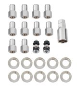 Race Star Pro Forged Open End Deluxe Lug Kit 1/2in. Open .50in. Shank 13/16in. Head - Set of 10 thumbnail 1