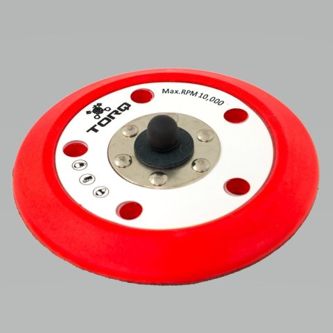 Chemical Guys TORQ R5 Dual-Action Red Backing Plate w/Hyper Flex Technology - 6in thumbnail 3