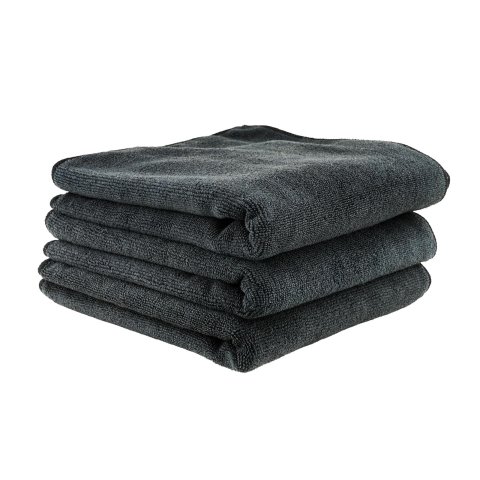 Chemical Guys Workhorse Microfiber Towel (VRP) - 24in x 16in - Black - 3 Pack thumbnail 3