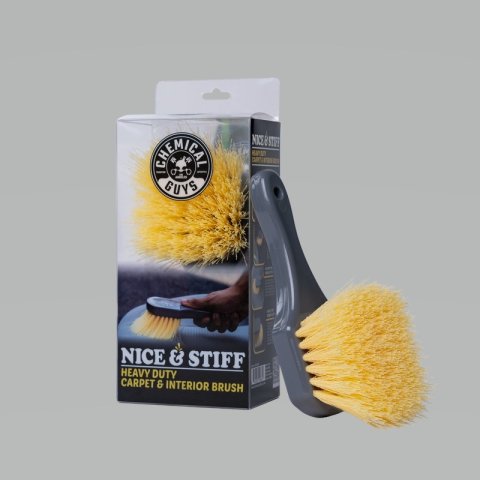 Chemical Guys Stiffy Brush For Carpets & Durable Surfaces - Yellow thumbnail 3