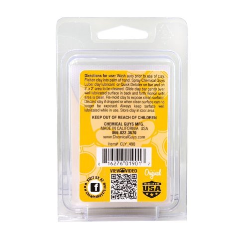 Chemical Guys OG Clay Bar (Light/Medium Duty) - Yellow thumbnail 2