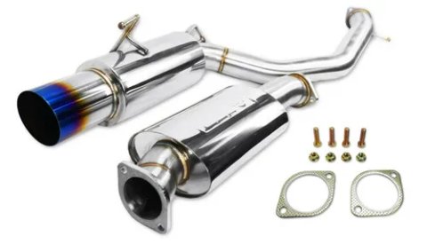 ISR Performance GT Single Exhaust With Burnt Tip - Nissan 370Z thumbnail 2