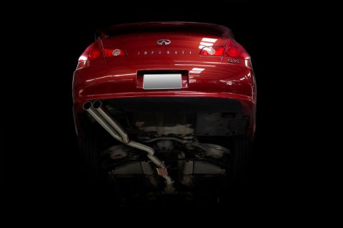 ISR Performance EP (Straight Pipes) Dual Tip Exhaust - 05-06 Infiniti G35 Sedan thumbnail 1