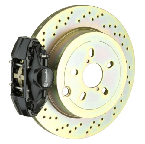 Brembo 12-16 FR-S Exc Model w/ Elec Park Brake Rr GT BBK 2 Pis Cast 2pc 316 x20 1pc Rtr Drill-Black