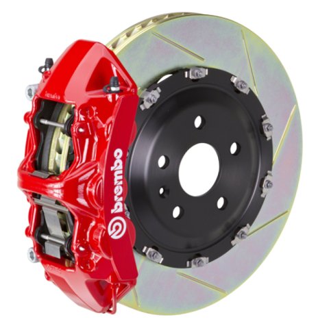 Brembo 08-09 G8 Front GT BBK 6 Piston Cast 365x34 2pc Rotor Slotted Type-1-Red