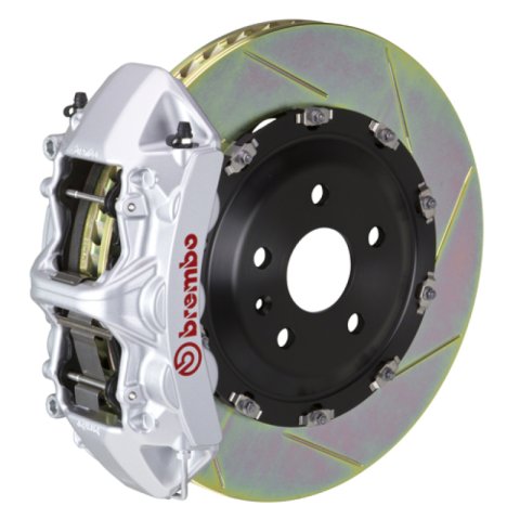 Brembo 08-09 G8 Front GT BBK 6 Piston Cast 365x34 2pc Rotor Slotted Type-1-Silver