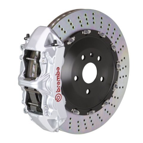 Brembo 15+ RC-F/16-20 GS-F Front GT BBK 6 Piston Cast 405x34 2pc Rotor Drilled-Silver