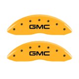 MGP 4 Caliper Covers Engraved Front & Rear 99-03 GMC Sierra 1500 Yellow Finish Black GMC Logo thumbnail 6