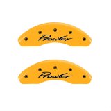 MGP 4 Caliper Covers Engraved Front & Rear 97-02 Chrysler Prowler Yellow Finish Black Prowler Logo thumbnail 1