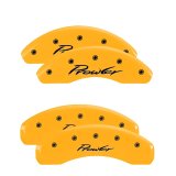 MGP 4 Caliper Covers Engraved Front & Rear 97-02 Chrysler Prowler Yellow Finish Black Prowler Logo thumbnail 4