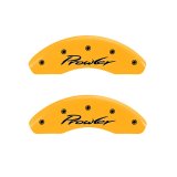 MGP 4 Caliper Covers Engraved Front & Rear 97-02 Chrysler Prowler Yellow Finish Black Prowler Logo thumbnail 5
