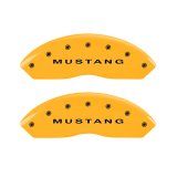 MGP 4 Caliper Covers Engraved Front Mustang - Engraved Rear S197/GT - Yellow Finish Blk Characters thumbnail 6