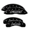 MGP 4 Caliper Covers Engraved F&R F150 / F150 2009 Black Powder Coat Finish Silver Characters thumbnail 4