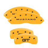 MGP 4 Caliper Covers Engraved Front Mustang Rear S197/GT Yellow Finish Black Char 2003 Ford Mustang thumbnail 4